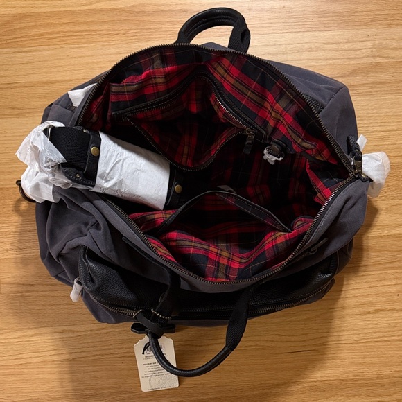 Will Leather Goods Blue Duffel Bag - Picture 4 of 4